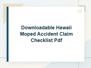 Download Your Hawaii Moped Accident Claim Checklist
